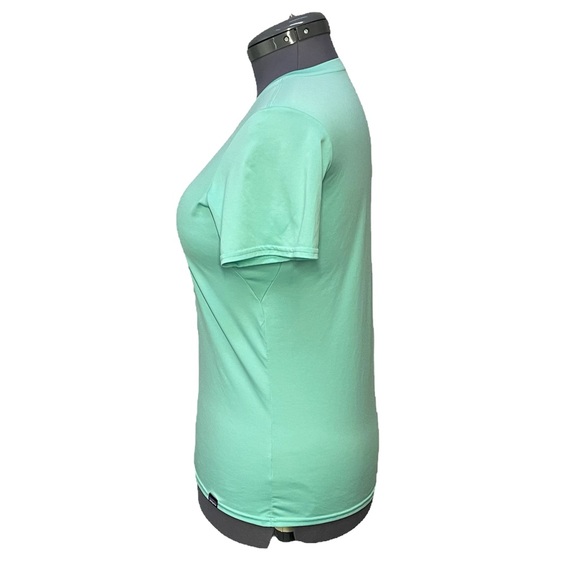 Patagonia Capilene Baselayer Daily Shirt Top Womens Size M Mint Green V-neck S/S - Picture 2 of 5